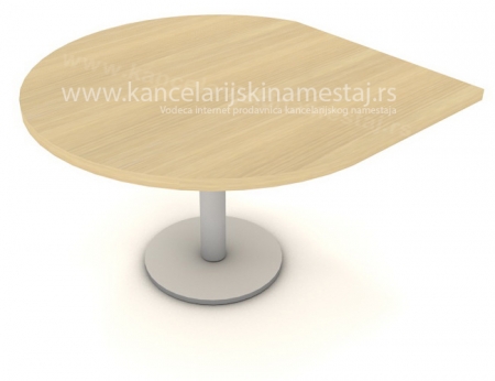 Extend3 kruzni nastavak za kancelarijski sto na metalnoj konstrukciji - 36mm